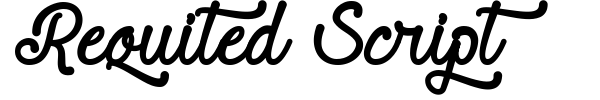 Requited Script font preview